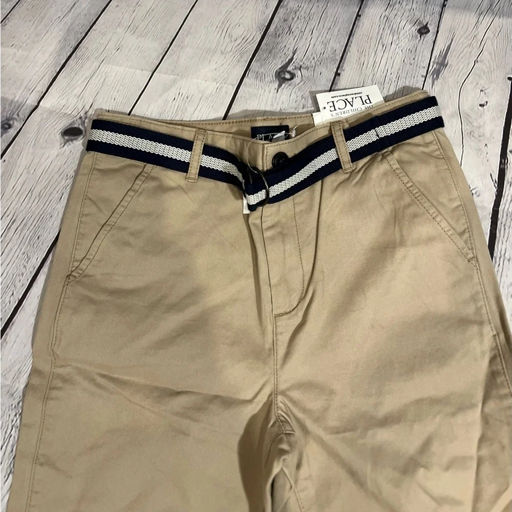 Children's Place Boys' Belted Chino Shorts NWT